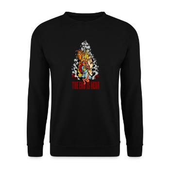 The End is near - Unisex Sweatshirt - black - Front - Alina (178cm) & Michal (187cm)