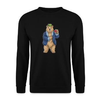 Bear Poker Jetons de poker - Sweat-shirt Unisexe - noir - Devant - Alina (178cm) & Michal (187cm)
