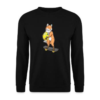 Fox Easter Skateboard - Sweat-shirt Unisexe - noir - Devant - Alina (178cm) & Michal (187cm)