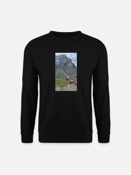 Steinbock - Unisex Pullover - Schwarz