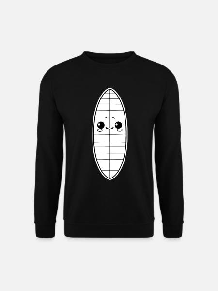 Surfboard Cartoon Style - Unisex Sweatshirt - black