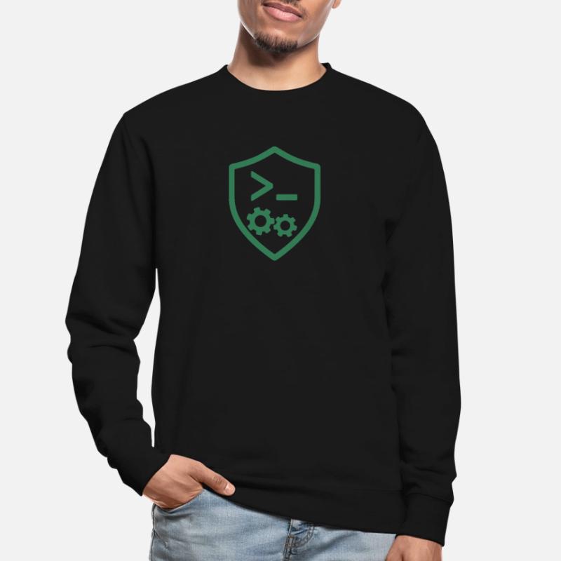 Code Schild mit Zahnrädern Unisex Pullover