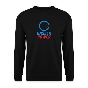 Energizing Power Abstract Design - Unisex Sweatshirt - black - Front - Alina (178cm) & Michal (187cm)