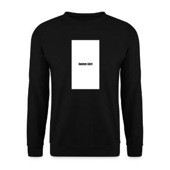 Custom Shirt - Unisex Sweatshirt - black - Front - Alina (178cm) & Michal (187cm)
