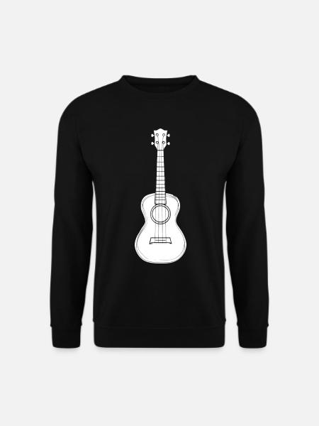 Ukulele Instrument Drawing - Unisex Sweatshirt - black