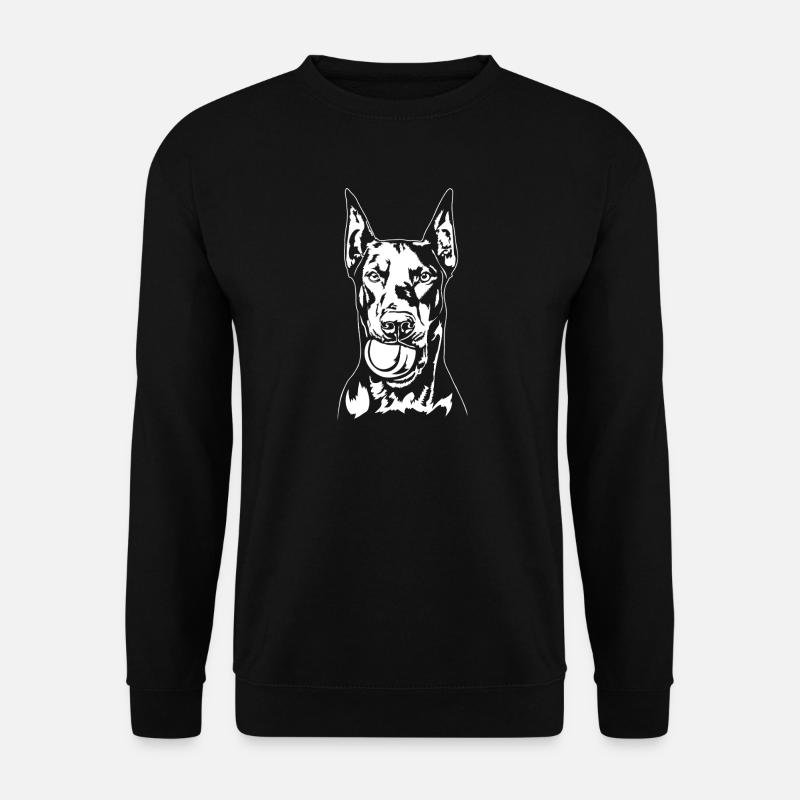 Dobermann Ball Balljunkie Hunde Wilsigns - Unisex Pullover - Schwarz