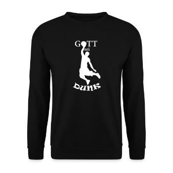 Gott sei Dunk - Unisex Pullover - Schwarz - Vorne - Alina (178cm) & Michal (187cm)