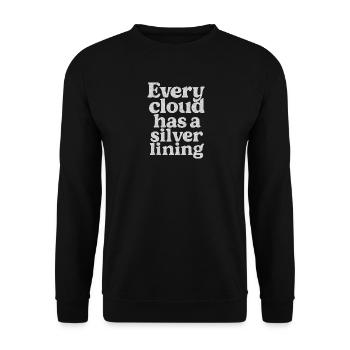 no_hay_mal_que_por_bien_-_2 - Unisex Sweatshirt - black - Front - Alina (178cm) & Michal (187cm)