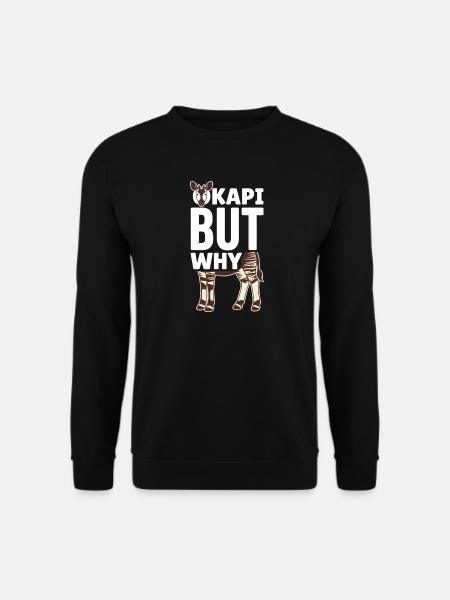 Okapi-liebhaber Okapi-tier Seltene Tierweltliebe - Unisex Pullover - Schwarz