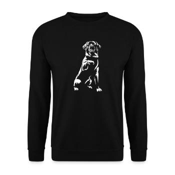 Labrador "Black Edition" - Unisex Sweatshirt - black - Front - Alina (178cm) & Michal (187cm)