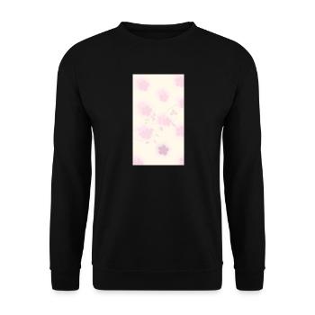 Bouquet de fleurs aquarelles roses - Sweat-shirt Unisexe - noir - Devant - Alina (178cm) & Michal (187cm)