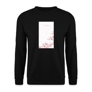 Bouquet de fleurs aquarelles roses - Sweat-shirt Unisexe - noir - Devant - Alina (178cm) & Michal (187cm)