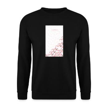 Bouquet de fleurs aquarelles roses - Sweat-shirt Unisexe - noir - Devant - Alina (178cm) & Michal (187cm)