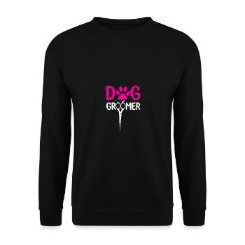 Dog groomer dog grooming Pet Grooming pet groomer - Unisex Pullover - Schwarz - Vorne - Alina (178cm) & Michal (187cm)