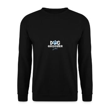 Dog groomer dog grooming Pet Grooming pet groomer - Unisex Pullover - Schwarz - Vorne - Alina (178cm) & Michal (187cm)