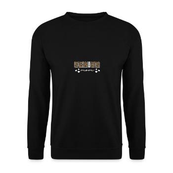 Proud mom Class of 2024 Senior Graduate Leopard - Unisex Pullover - Schwarz - Vorne - Alina (178cm) & Michal (187cm)