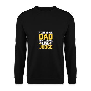 Volleyball papa professionnel juge de ligne drôle - Sweat-shirt Unisexe - noir - Devant - Alina (178cm) & Michal (187cm)