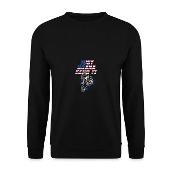 If Dirt Ain't Flyin You Ain't Tryin Funny Dirt - Unisex Sweatshirt - black - Front - Alina (178cm) & Michal (187cm)