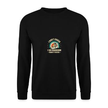 Skateboarder I Do Random Gravity Checks Funny - Unisex Pullover - Schwarz - Vorne - Alina (178cm) & Michal (187cm)