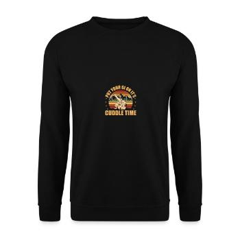 Jiu Jitsu Retro Vintage Put Your Gi On It'S - Unisex Sweatshirt - black - Front - Alina (178cm) & Michal (187cm)