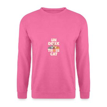 Un Deux Trois Cat Funny Cat Lover - Sweat-shirt Unisexe - rose - Devant