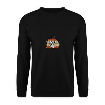 Rat Retro Heart Funny Mouse Rodent Lover Rat Owner - Sweat-shirt Unisexe - noir - Devant - Alina (178cm) & Michal (187cm)
