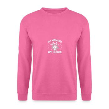 Snowboard Funny Meowtains Ski Lover Cat Mountain - Unisex Sweatshirt - pink - Front
