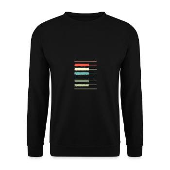 Mignon Piano Musique Piano Cravate Claviériste - Sweat-shirt Unisexe - noir - Devant - Alina (178cm) & Michal (187cm)