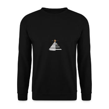 Mignon Piano Musique Piano Cravate Claviériste - Sweat-shirt Unisexe - noir - Devant - Alina (178cm) & Michal (187cm)