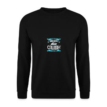 Cruise Funny Matching Cruise Ship Couple Family - Unisex Sweatshirt - black - Front - Alina (178cm) & Michal (187cm)