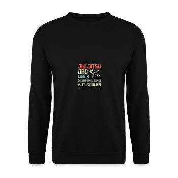 Jiu Jitsu Papa Comme un père normal mais Jiu plus cool - Sweat-shirt Unisexe - noir - Devant - Alina (178cm) & Michal (187cm)