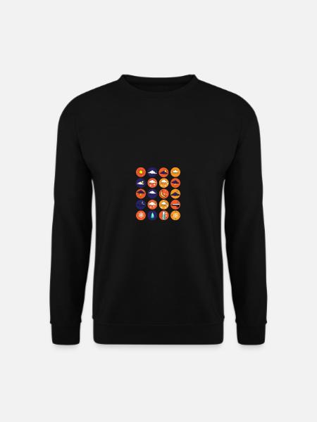 Weather Cute Weather Forecast Gift - Unisex Sweatshirt - black