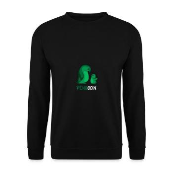 Pengooin Loving Parent. Cadeau - Sweat-shirt Unisexe - noir - Devant - Alina (178cm) & Michal (187cm)
