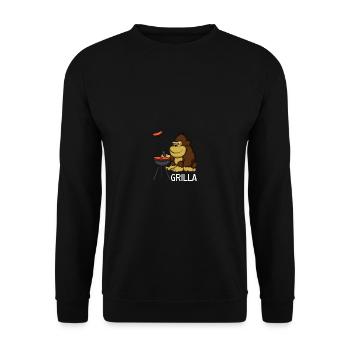 Grilla Wortin illustrateur Cadeau - Sweat-shirt Unisexe - noir - Devant - Alina (178cm) & Michal (187cm)