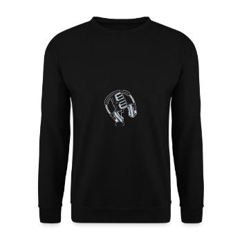 Kopfhörer und Mikrofon Funkkünstler Gift - Unisex Pullover - Schwarz - Vorne - Alina (178cm) & Michal (187cm)