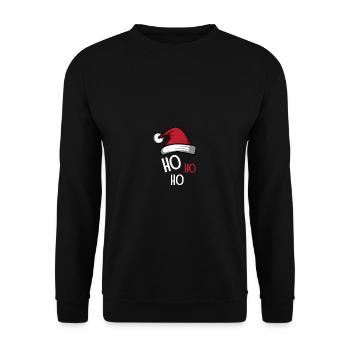 Ho ho ho. Poison de remplacement du Père Noël - Sweat-shirt Unisexe - noir - Devant - Alina (178cm) & Michal (187cm)