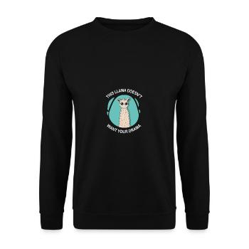 Ne veut pas de drame. Poison pour personne cool - Sweat-shirt Unisexe - noir - Devant - Alina (178cm) & Michal (187cm)