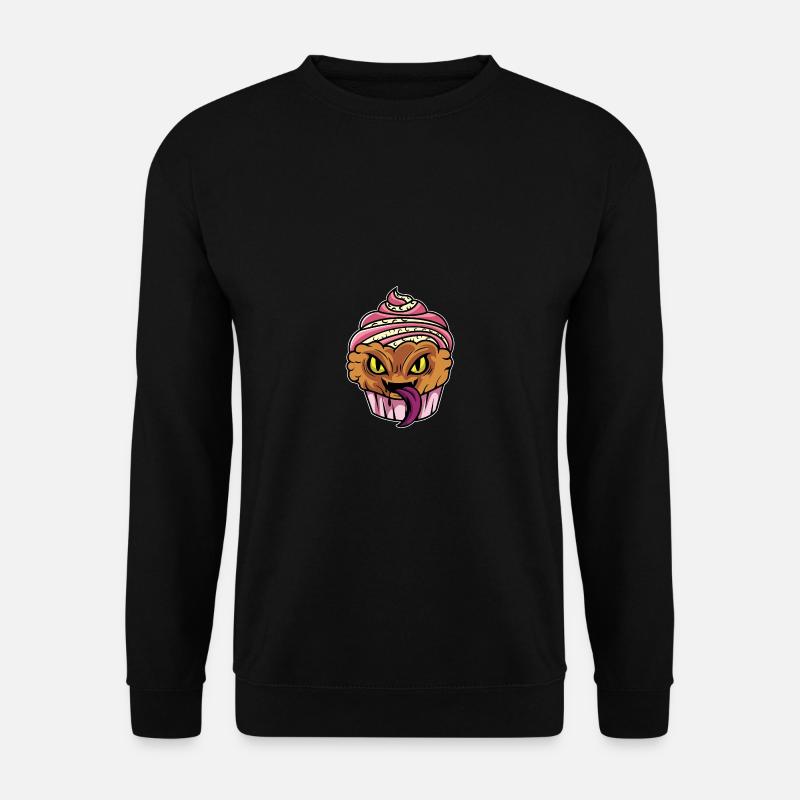 Cupcake-Monster Bäcker Gift - Unisex Pullover - Schwarz