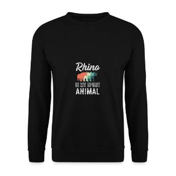 My Spirit Animal Strong Person Poison - Unisex Sweatshirt - black - Front - Alina (178cm) & Michal (187cm)