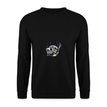 Skull Diving Cave Diver Poison - Unisex Sweatshirt - black - Front - Alina (178cm) & Michal (187cm)