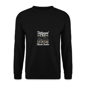 Tatto CEO. Tattoo lovers. Poison - Unisex Sweatshirt - black - Front - Alina (178cm) & Michal (187cm)
