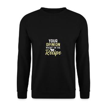 Was not in prescription Sarcastic person poison - Unisex Sweatshirt - black - Front - Alina (178cm) & Michal (187cm)
