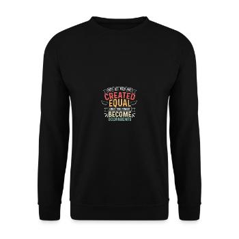 Seulement le plus beau don d’amour de Dieu - Sweat-shirt Unisexe - noir - Devant - Alina (178cm) & Michal (187cm)