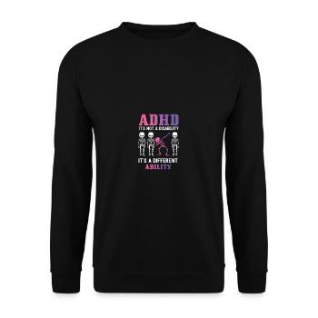 Another Skill Neurologist Gift - Unisex Sweatshirt - black - Front - Alina (178cm) & Michal (187cm)