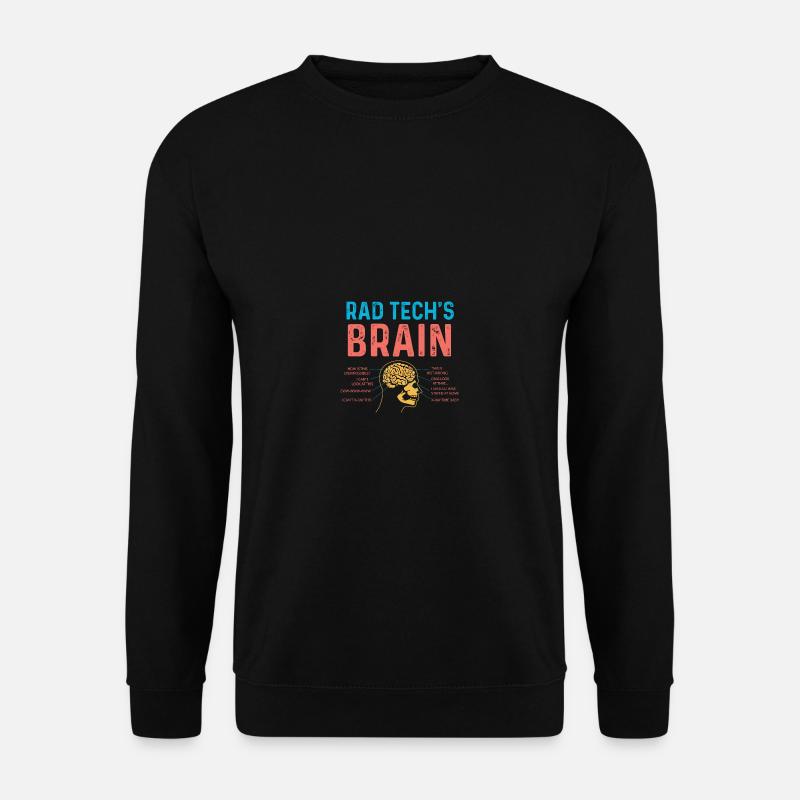 Rad Tech's Brain Radiologist Gift - Unisex Sweatshirt - black