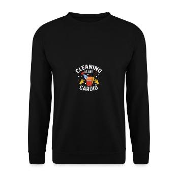 Cleansing is cardio. Caretaker Poison - Unisex Sweatshirt - black - Front - Alina (178cm) & Michal (187cm)