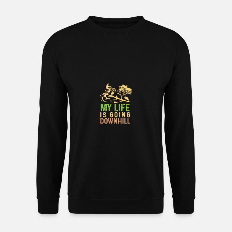 Bergab gehen Fahrer Gift - Unisex Pullover - Schwarz