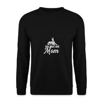 Dalmatinische Mutter Hundeltern Gift - Unisex Pullover - Schwarz - Vorne - Alina (178cm) & Michal (187cm)