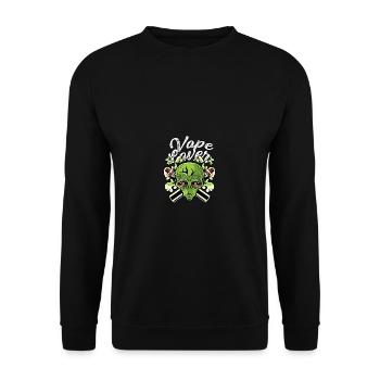Amateurs de vape fumeur poison - Sweat-shirt Unisexe - noir - Devant - Alina (178cm) & Michal (187cm)