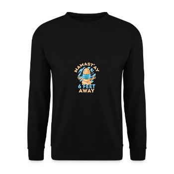 6 Fuß entfernt Joker oder lustig Gift - Unisex Pullover - Schwarz - Vorne - Alina (178cm) & Michal (187cm)